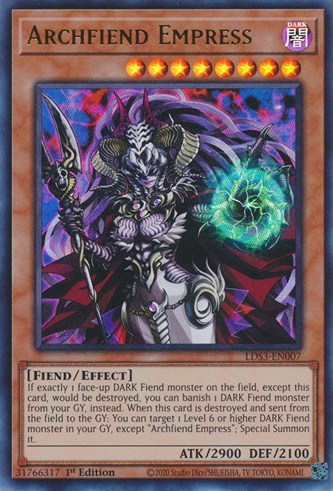 Archfiend Empress [LDS3-EN007] Ultra Rare | Black Swamp Games