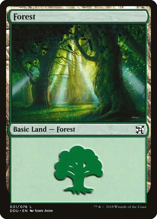 Forest (31) [Duel Decks: Elves vs. Inventors] | Black Swamp Games