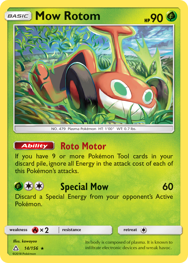 Mow Rotom (14/156) [Sun & Moon: Ultra Prism] | Black Swamp Games