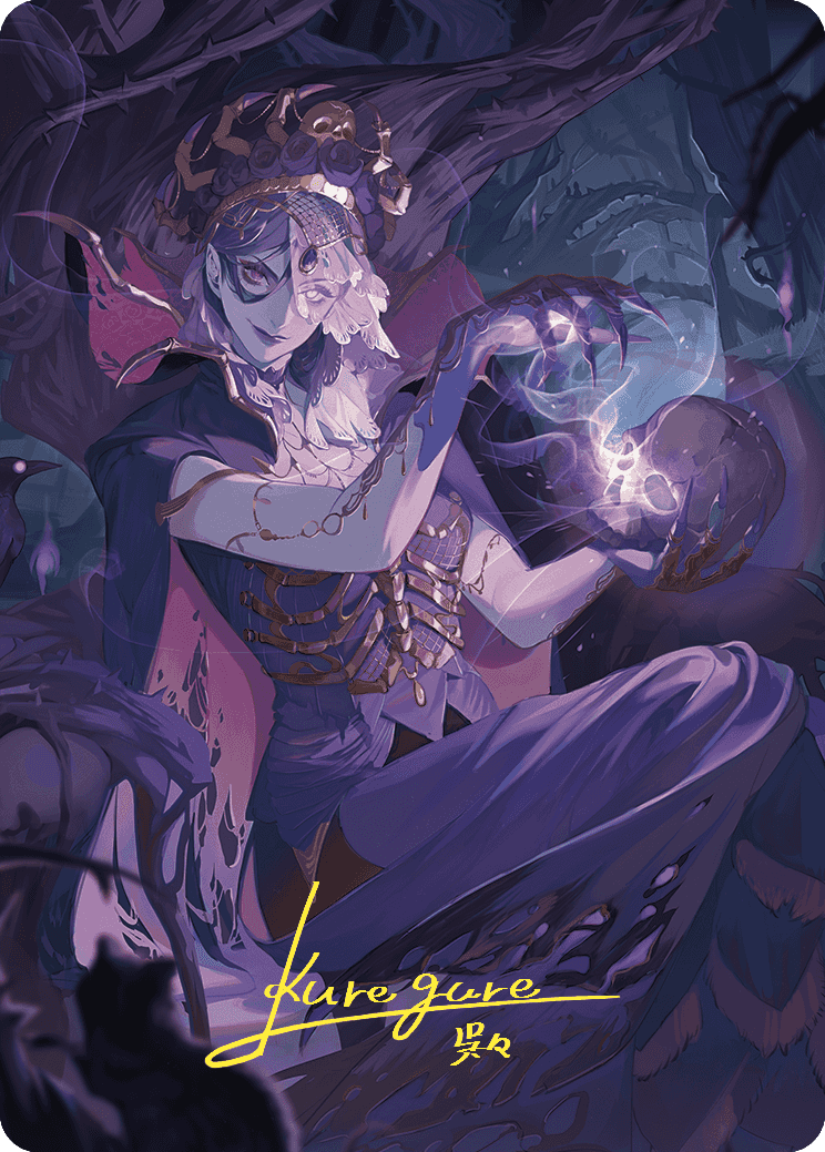 Necropotence Art Card (Gold-Stamped Signature) [Wilds of Eldraine Art Series] | Black Swamp Games
