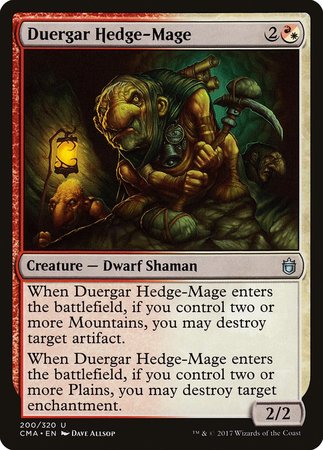 Duergar Hedge-Mage [Commander Anthology] | Black Swamp Games