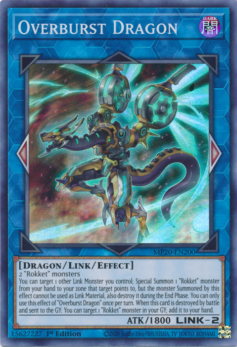 Overburst Dragon [MP20-EN200] Super Rare | Black Swamp Games