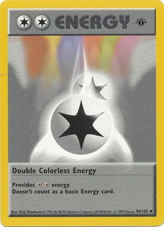 Double Colorless Energy (96/102) (Shadowless) [Base Set 1st Edition] | Black Swamp Games