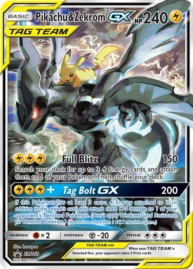 Pikachu & Zekrom GX (SM168) [Sun & Moon: Black Star Promos] | Black Swamp Games