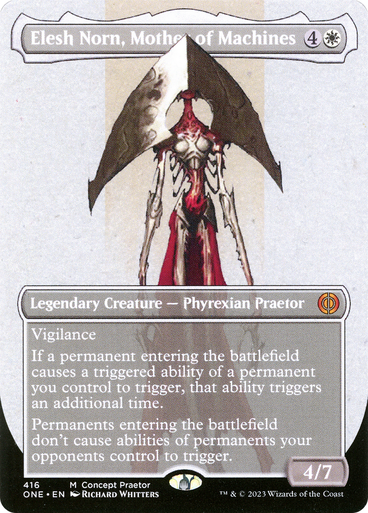 Elesh Norn, Mother of Machines (Borderless Concept Praetors) [Phyrexia: All Will Be One] | Black Swamp Games