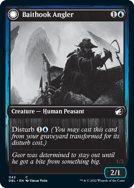 Baithook Angler // Hook-Haunt Drifter [Innistrad: Double Feature] | Black Swamp Games