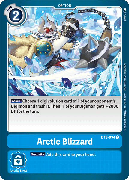Arctic Blizzard [BT2-094] [Release Special Booster Ver.1.5] | Black Swamp Games