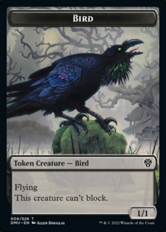 Phyrexian // Bird (006) Double-sided Token [Dominaria United Tokens] | Black Swamp Games