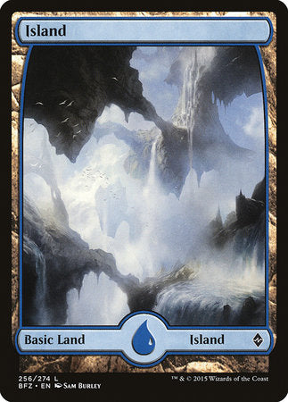 Island (256) - Full Art [Battle for Zendikar] | Black Swamp Games