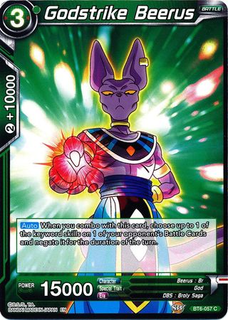 Godstrike Beerus [BT6-057] | Black Swamp Games