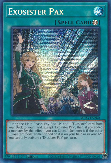 Exosister Pax [MP23-EN260] Prismatic Secret Rare | Black Swamp Games