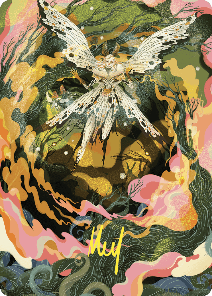 Greater Auramancy Art Card (Gold-Stamped Signature) [Wilds of Eldraine Art Series] | Black Swamp Games