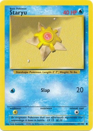 Staryu (65/102) [Base Set Unlimited] | Black Swamp Games