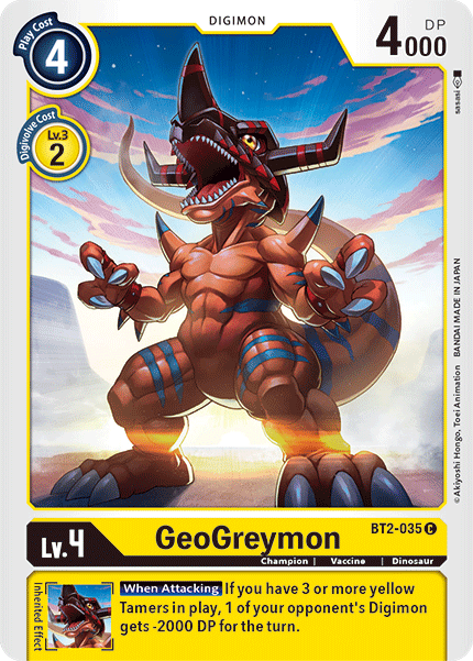 GeoGreymon [BT2-035] [Release Special Booster Ver.1.5] | Black Swamp Games