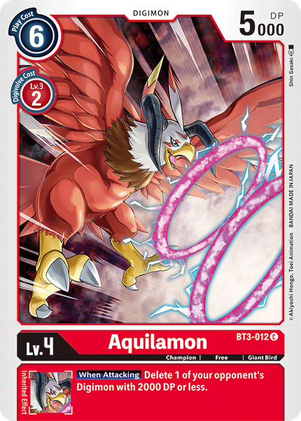 Aquilamon [BT3-012] [Release Special Booster Ver.1.5] | Black Swamp Games