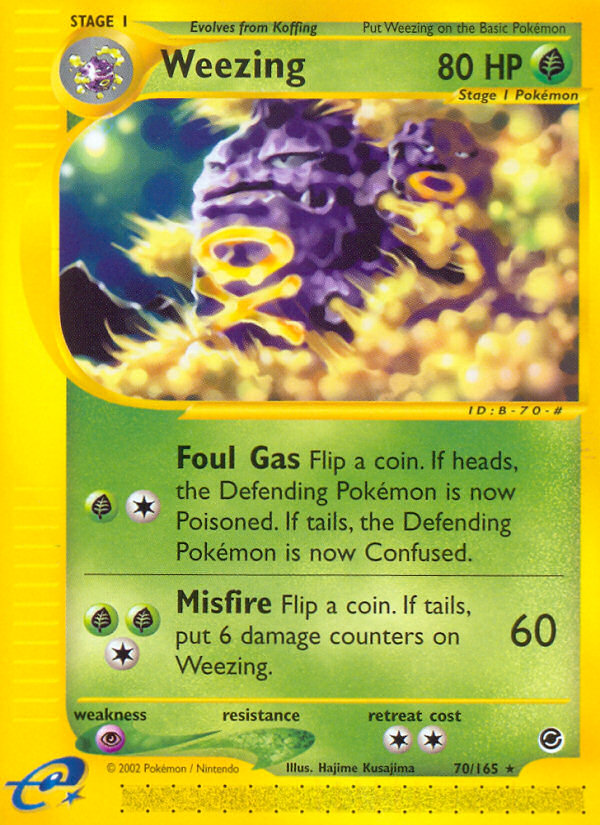 Weezing (70/165) [Expedition: Base Set] | Black Swamp Games