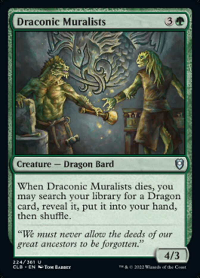 Draconic Muralists [Commander Legends: Battle for Baldur's Gate] | Black Swamp Games