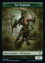 Elf Warrior // Wurm Double-sided Token [Streets of New Capenna Commander Tokens] | Black Swamp Games