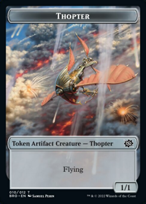 Powerstone // Thopter Double-Sided Token [The Brothers' War Tokens] | Black Swamp Games