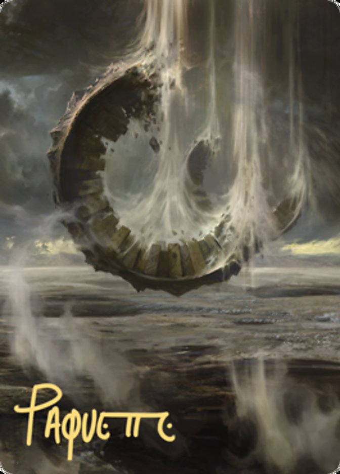 Wasteland Art Card (Gold-Stamped Signature) [Zendikar Rising Art Series] | Black Swamp Games