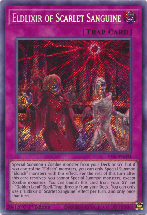 Eldlixir of Scarlet Sanguine [SESL-EN031] Secret Rare | Black Swamp Games