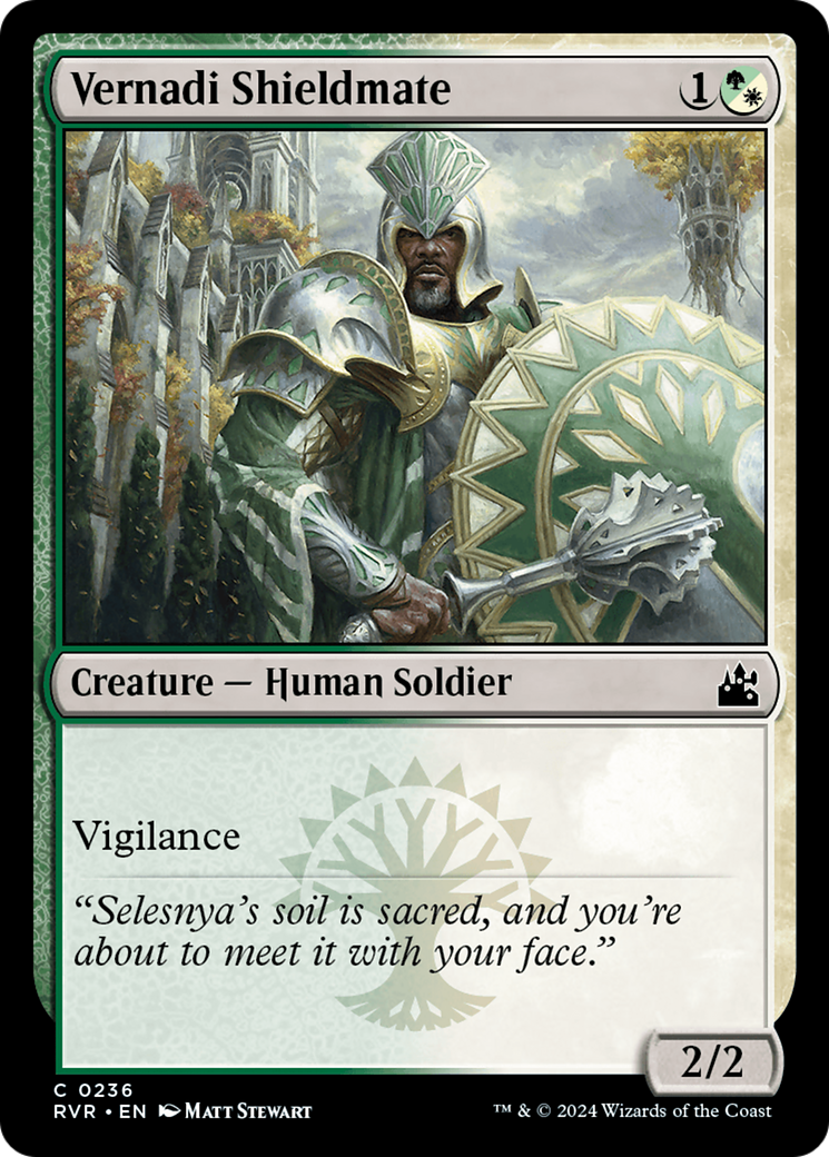 Vernadi Shieldmate [Ravnica Remastered] | Black Swamp Games