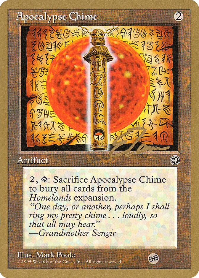 Apocalypse Chime (Eric Tam) (SB) [Pro Tour Collector Set] | Black Swamp Games