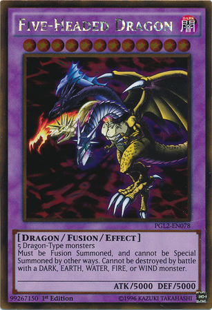 Five-Headed Dragon [PGL2-EN078] Gold Rare | Black Swamp Games