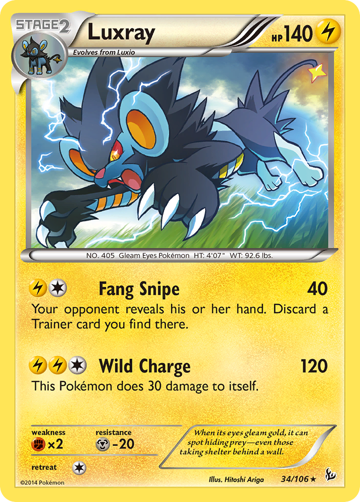 Luxray (34/106) [XY: Flashfire] | Black Swamp Games