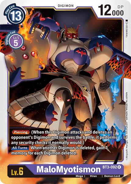 MaloMyotismon [BT3-092] [Release Special Booster Ver.1.5] | Black Swamp Games