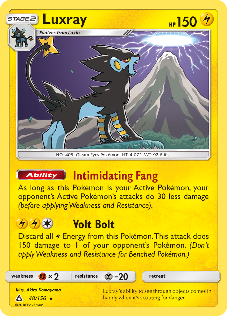Luxray (48/156) [Sun & Moon: Ultra Prism] | Black Swamp Games