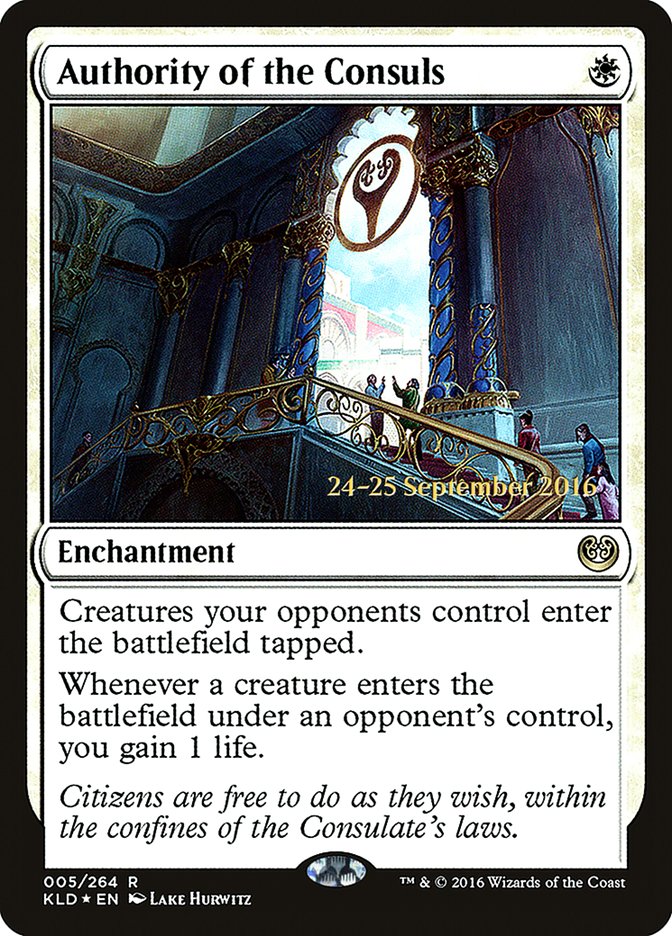 Authority of the Consuls  [Kaladesh Prerelease Promos] | Black Swamp Games