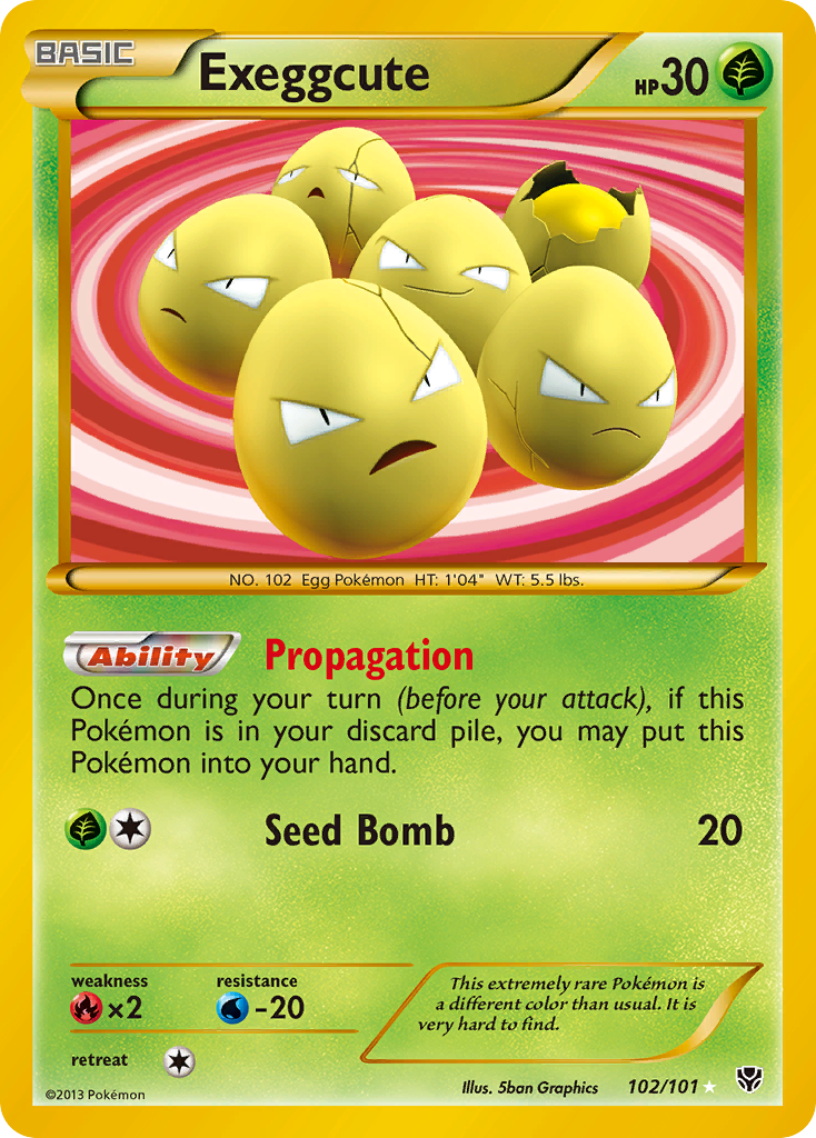 Exeggcute (102/101) [Black & White: Plasma Blast] | Black Swamp Games