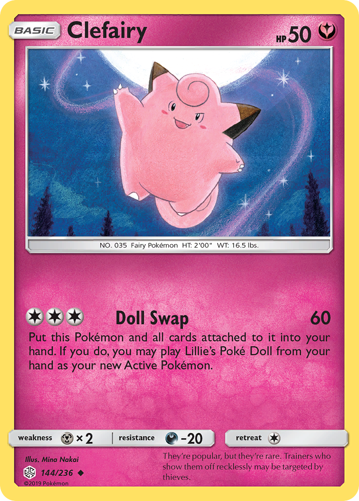 Clefairy (144/236) [Sun & Moon: Cosmic Eclipse] | Black Swamp Games