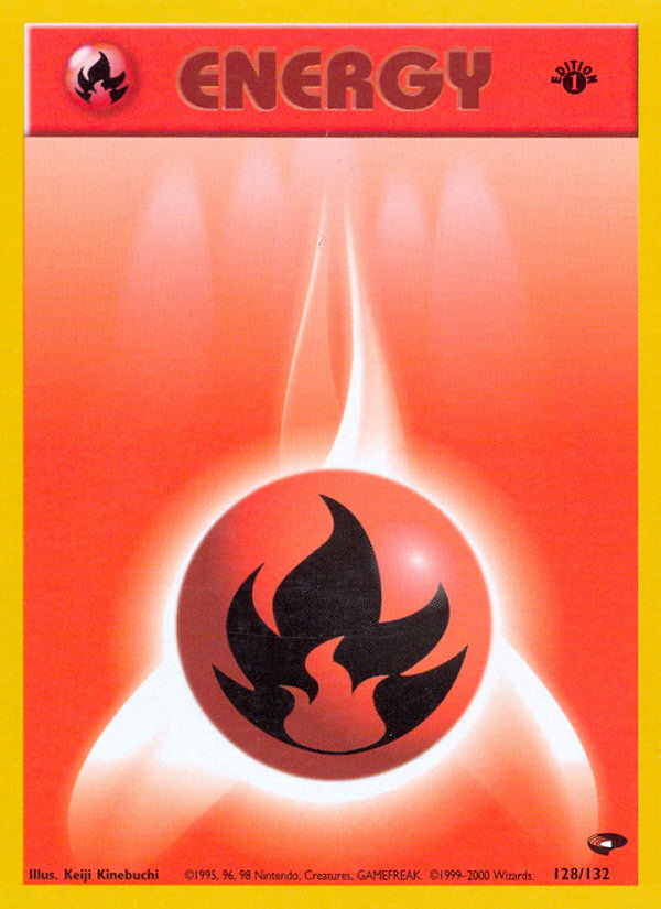 Fire Energy (128/132) [Gym Challenge 1st Edition] | Black Swamp Games