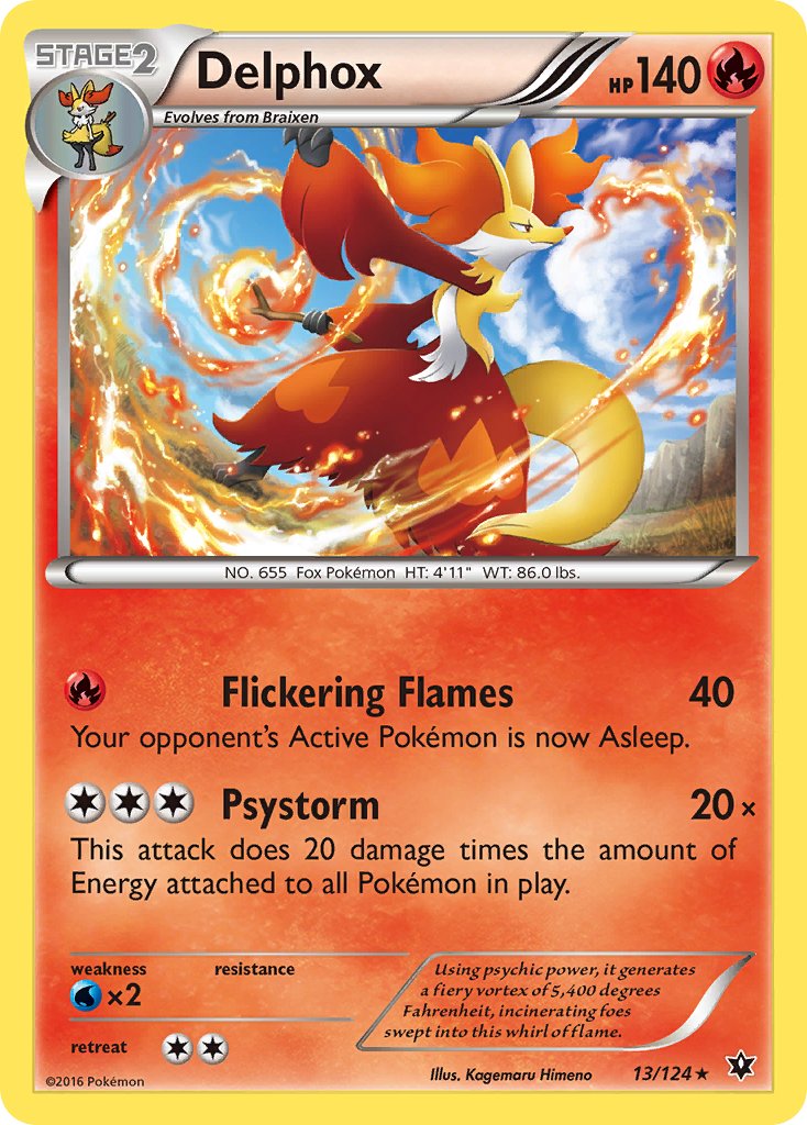 Delphox (13/124) (Theme Deck Exclusive) [XY: Fates Collide] | Black Swamp Games