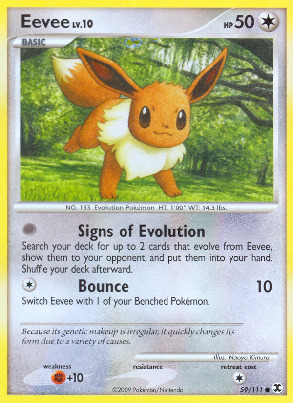 Eevee (59/111) [Platinum: Rising Rivals] | Black Swamp Games