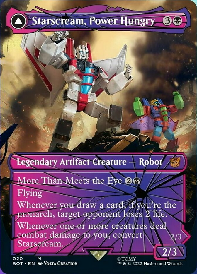 Starscream, Power Hungry // Starscream, Seeker Leader (Shattered Glass) [Universes Beyond: Transformers] | Black Swamp Games