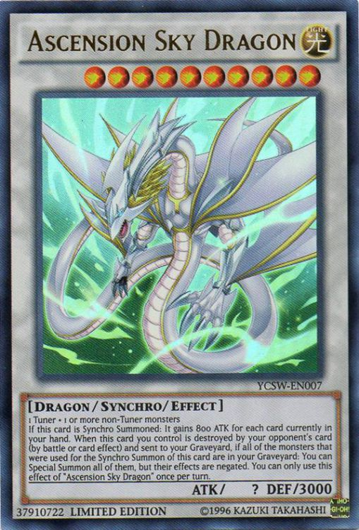 Ascension Sky Dragon [YCSW-EN007] Ultra Rare | Black Swamp Games