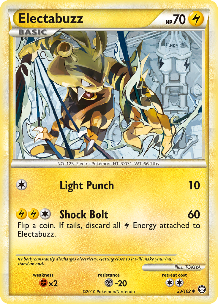 Electabuzz (33/102) [HeartGold & SoulSilver: Triumphant] | Black Swamp Games