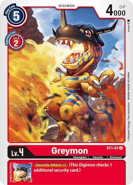 Greymon [ST1-07] [Starter Deck: Gaia Red] | Black Swamp Games