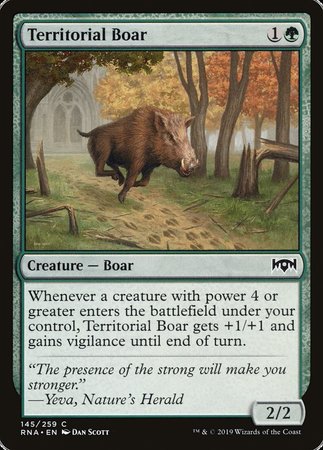 Territorial Boar [Ravnica Allegiance] | Black Swamp Games