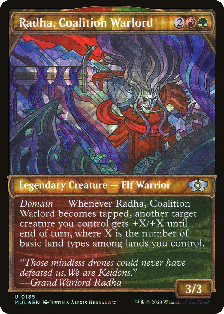 Radha, Coalition Warlord (Halo Foil) [Multiverse Legends] | Black Swamp Games