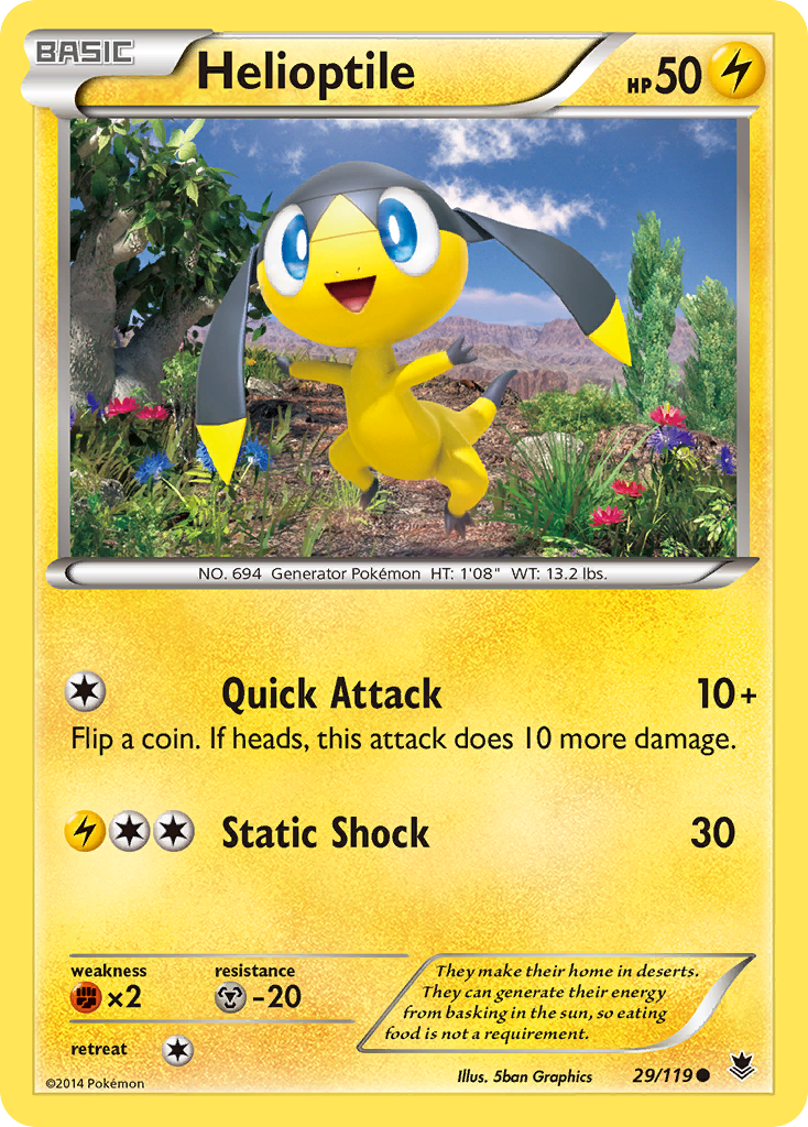 Helioptile (29/119) [XY: Phantom Forces] | Black Swamp Games