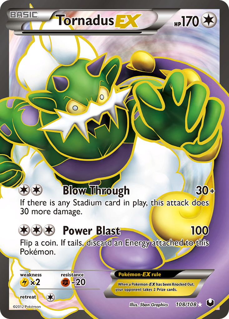 Tornadus EX (108/108) [Black & White: Dark Explorers] | Black Swamp Games