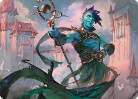 Haughty Djinn Art Card [Dominaria United Art Series] | Black Swamp Games