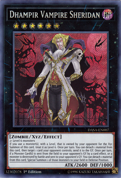 Dhampir Vampire Sheridan [DASA-EN007] Secret Rare | Black Swamp Games