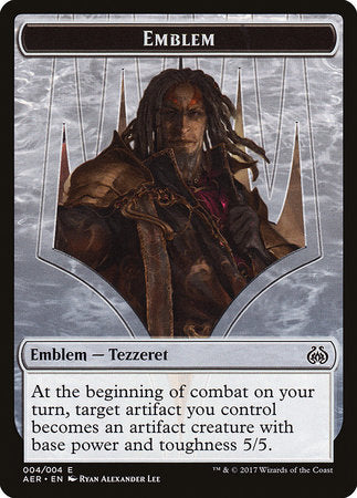 Emblem - Tezzeret the Schemer [Aether Revolt Tokens] | Black Swamp Games