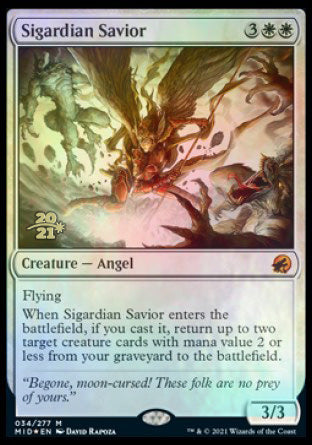 Sigardian Savior [Innistrad: Midnight Hunt Prerelease Promos] | Black Swamp Games