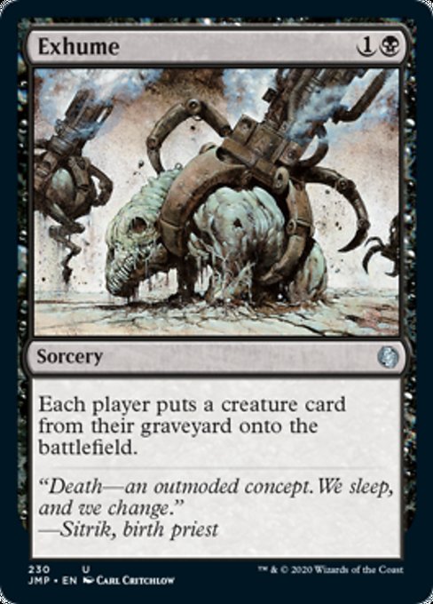 Exhume [Jumpstart] | Black Swamp Games